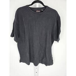 Red Macaw Men's Short Sleeve Black Crew Neck Blended Fiber T-shirt Size XL